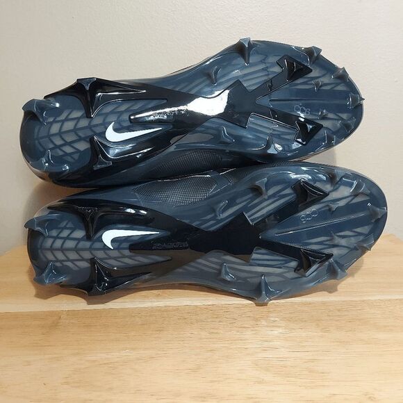 Nike Alpha Menace Elite 3 Football Cleats Black Grey DM1792-004 Men's Size 12 - Picture 6 of 7